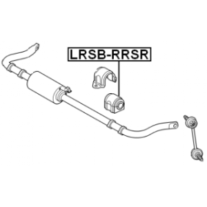Silentbloc de barre stabilisatrice arrière FEBEST LRSB-RRSR pour Land Rover Range Rover FEBEST