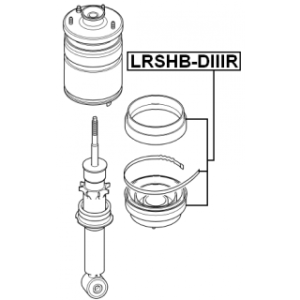 Soufflet d'amortisseur arrière FEBEST LRSHB-DIIIR pour LAND ROVER RANGE, DISCOVERY FEBEST