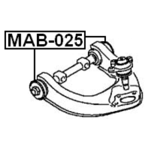 Silentbloc de bras de suspension supérieur avant FEBEST MAB-025 pour MITSUBISHI MB633830 FEBEST