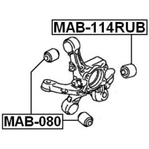 Bague de fusée arrière FEBEST MAB-114RUB pour MITSUBISHI, JEEP, DODGE 05105270AA FEBEST