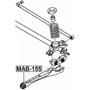 Silentbloc de bras de suspension avant et arrière FEBEST MAB-155 pour MITSUBISHI MINICA FEBEST