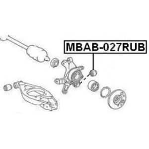 Bague de fusée arrière FEBEST MBAB-027RUB pour MERCEDES 2013520027 FEBEST