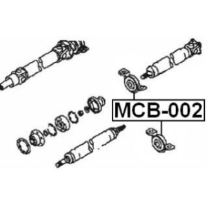 Roulement d'arbre de transmission FEBEST MCB-002 pour MITSUBISHI SPACE, GALANT FEBEST