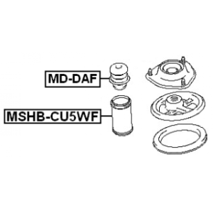 Butée de suspension avant FEBEST MD-DAF pour MITSUBISHI MB518957 FEBEST