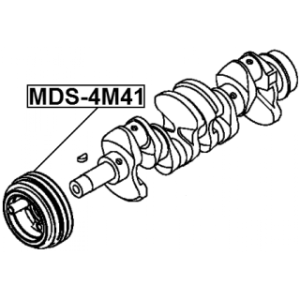 Poulie de vilebrequin FEBEST MDS-4M41 pour MITSUBISHI 1104A024 FEBEST