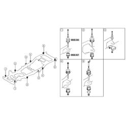 Support de cadre FEBEST MSB-067 pour MITSUBISHI PAJERO FEBEST