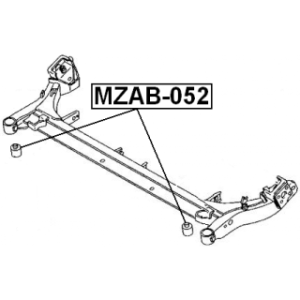 Bague de traverse arrière FEBEST MZAB-052 pour MAZDA DEMIO FEBEST