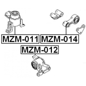 Support moteur droit FEBEST (hydraulique) MZM-011 pour MAZDA 6 FEBEST