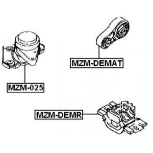 Support moteur gauche FEBEST MZM-DEMR pour MAZDA 2 OE D350-39-070C FEBEST