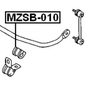 Silentbloc de barre stabilisatrice arrière FEBEST MZSB-010 pour MAZDA 323, MX-6 FEBEST