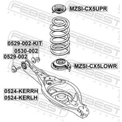 Siège de ressort FEBEST MZSI-CX5LOWR pour MAZDA OE KD35-28-0A3 FEBEST