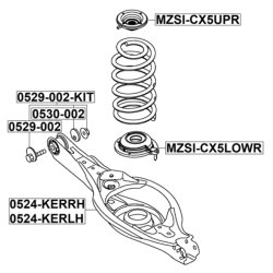 Siège à ressort FEBEST MZSI-CX5UPR pour MAZDA OE KD35-28-012 FEBEST
