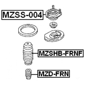 Support d'amortisseur avant FEBEST MZSS-004 pour MAZDA 323 FEBEST