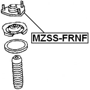 Support d'amortisseur avant FEBEST MZSS-FRNF pour MAZDA BONGO FEBEST