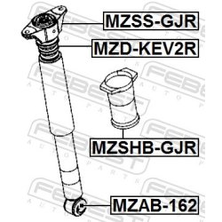 Support de jambe de force FEBEST MZSS-GJR pour MAZDA 3, 6 FEBEST