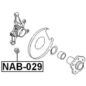 Bague inférieure de fusée arrière FEBEST NAB-029 pour NISSAN 55120-4M700 FEBEST