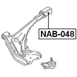 Silentbloc arrière de bras de suspension avant FEBEST NAB-048 pour NISSAN 54500-51E05 FEBEST