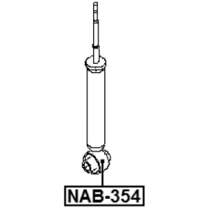 Bague FEBEST, amortisseur arrière NAB-354 pour NISSAN TEANA FEBEST