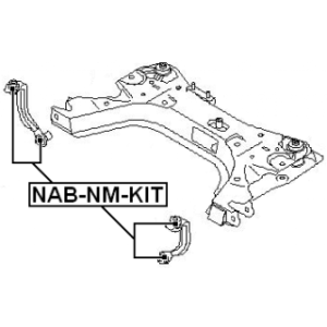 Kit de bagues de biellette avant FEBEST NAB-NM-KIT pour RENAULT, NISSAN 54524-AX001 FEBEST