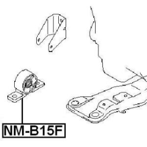 Support moteur avant FEBEST NM-B15F pour NISSAN 11270-3MA0A FEBEST