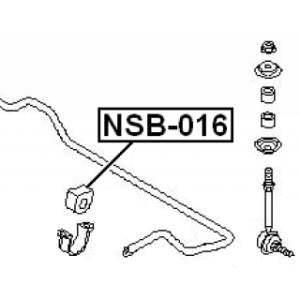 Silentbloc de barre stabilisatrice avant FEBEST NSB-016 pour NISSAN 54612-51E00 FEBEST