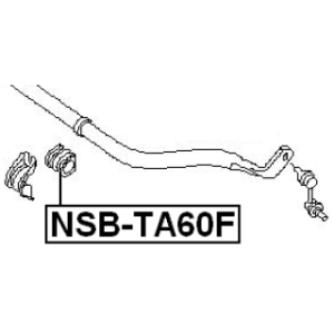 FEBEST douille de barre stabilisatrice avant NSB-TA60F pour NISSAN ARMADA,TITAN FEBEST