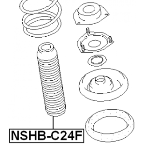 Soufflet d'amortisseur avant FEBEST NSHB-C24F pour NISSAN SERENA FEBEST