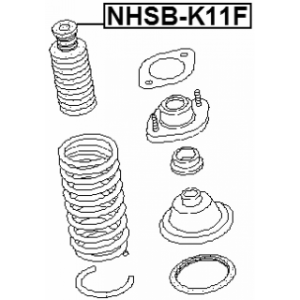 Front Shock Absorber Boot FEBEST NSHB-K11F OE Ref 54050-2U600 FEBEST