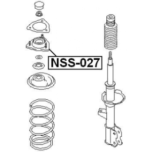 Support d'amortisseur avant FEBEST NSS-027 pour NISSAN 54320-51E00 FEBEST