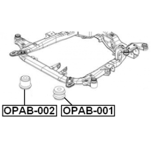 Silentbloc de berceau moteur FEBEST OPAB-001 pour VAUXHALL ASTRA, ZAFIRA FEBEST