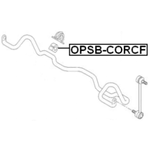 Silentbloc de barre stabilisatrice avant FEBEST OPSB-CORCF pour VAUXHALL 0350161 FEBEST