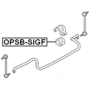 Silentbloc de barre stabilisatrice avant FEBEST OPSB-SIGF pour VAUXHALL, SAAB 0350148 FEBEST