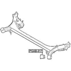 Silentbloc d'essieu FEBEST PGAB-017 pour CITROËN, PEUGEOT 5131.G5 FEBEST