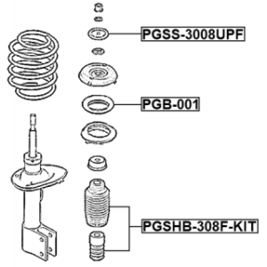 Roulement d'amortisseur avant FEBEST PGB-001 pour PEUGEOT et autres... FEBEST