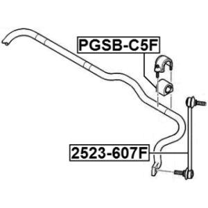 Silentbloc de barre stabilisatrice avant FEBEST PGSB-C5F pour CITROËN C5 FEBEST