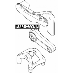 Support moteur arrière FEBEST PSM-CAYRR pour Porsche Cayenne FEBEST