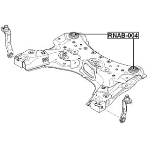 Silentbloc de berceau moteur FEBEST RNAB-004 pour RENAULT 544010250R FEBEST