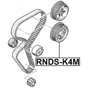 Poulie de déphaseur d'arbre à cames FEBEST RNDS-K4M pour RENAULT, DACIA 7701474362 FEBEST