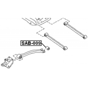 Bague de biellette de suspension arrière FEBEST SAB-009 pour SUBARU PLEO FEBEST