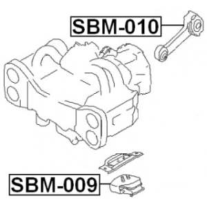 Support moteur avant FEBEST SBM-009 pour SUBARU 41022-FA000 FEBEST