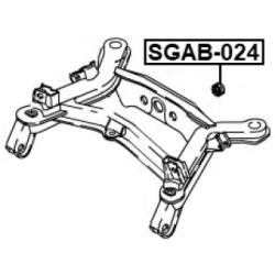 Support de différentiel FEBEST SGAB-024 pour SSANGYONG 4075521100 FEBEST