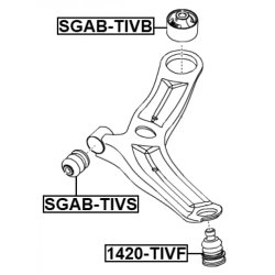 Support de bras oscillant de suspension FEBEST SGAB-TIVS pour SSANGYONG FEBEST