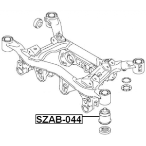 Douille de sous-châssis FEBEST SZAB-044 pour SUZUKI 46911-65J00 FEBEST