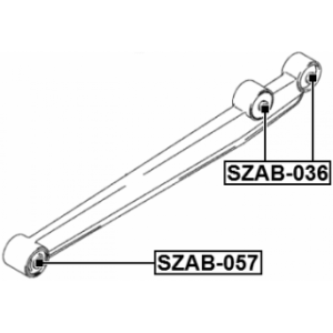 Douille de bras oscillant arrière FEBEST SZAB-057 pour SUZUKI 46200-70H00 FEBEST