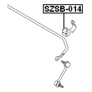 Silentbloc de barre stabilisatrice arrière FEBEST SZSB-014 pour SUZUKI 46641-54G10 FEBEST