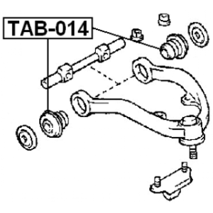 Silentbloc de bras de suspension supérieur avant FEBEST TAB-014 pour TOYOTA CROWN FEBEST