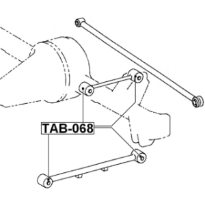Bague de bras arrière FEBEST TAB-068 pour TOYOTA 48710-16060 FEBEST