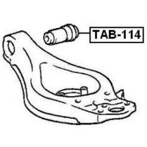 Silentbloc de bras de suspension inférieur avant FEBEST TAB-114 pour TOYOTA CROWN FEBEST