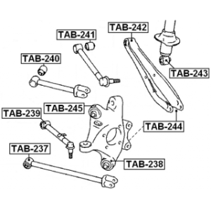 Bague de fusée arrière FEBEST TAB-244 pour LEXUS, TOYOTA 42304-30090 FEBEST