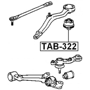 Silentbloc de bras de suspension avant FEBEST TAB-322 pour TOYOTA CROWN FEBEST